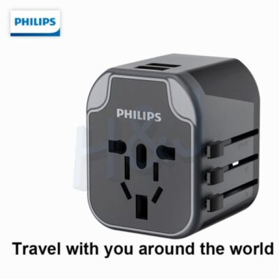 Philips Universal travel adapter Plug with USB Port